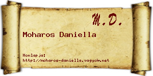 Moharos Daniella névjegykártya
